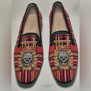 NEW! Donald Pliner beaded slip on flats, sz 9.5